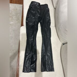 Abercrombie & Fitch Black Leather Look Pants